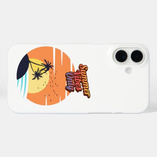 Alleen zomervibes Case-Mate iPhone case (Achterkant (horizontaal))