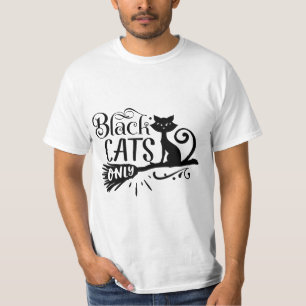 Alleen zwarte kat-T-shirt-humor T-shirt
