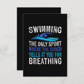 Alleen zwemmen waar de coach zwemt informatiekaartje (Voorkant / Achterkant)