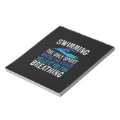 Alleen zwemmen waar de coach zwemt notitieblok (Linkerzijde)