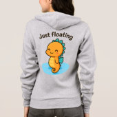 Alleen zwevend - Schattige zeepaardje Hoodie (Achterkant)