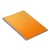 ALLEENKLEUR verloop - oranje Notitieboek (Rechterzijde)