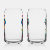 Alleenstaand en in vrede met mijn hart blikvorm glas (Links)