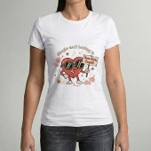 Alleenstaand & Genietend Retro Grappig Canvas Tri-Blend Shirt