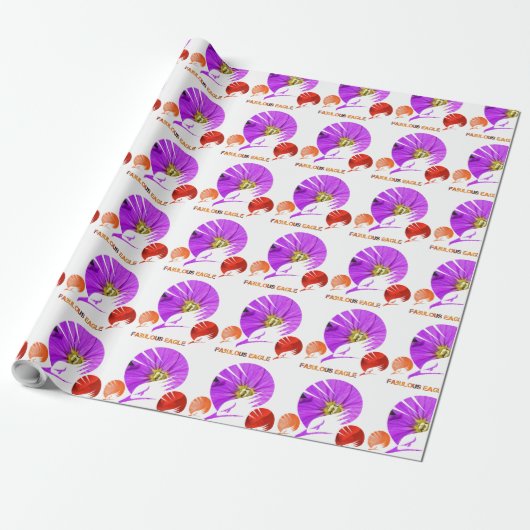 alleenstaande fabelarend cadeaupapier (Uitgerold)