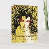 alleenstaande gouden ziel bedankkaart (Achterkant)