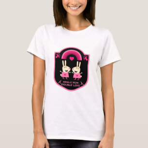 Alleenstaande moeder van een tweeling t-shirt