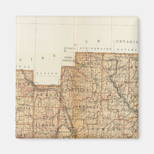 Allegany, provincie Steuben Magneet (Voorkant)