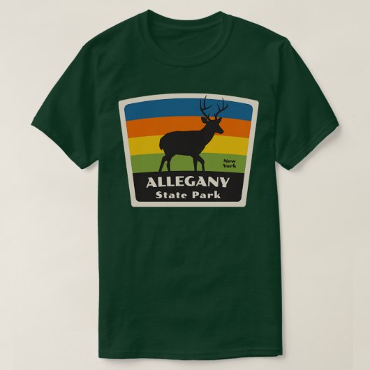 Allegany State Park New York Roaming Herten T-shirt (Design voorkant)