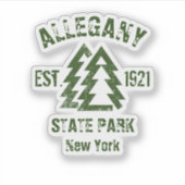 Allegany State Park, New York, Verenigde Staten Sticker (Voorkant)