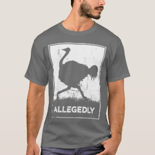 Allegedly Struisvogel Vintage Retro jongen T-shirt