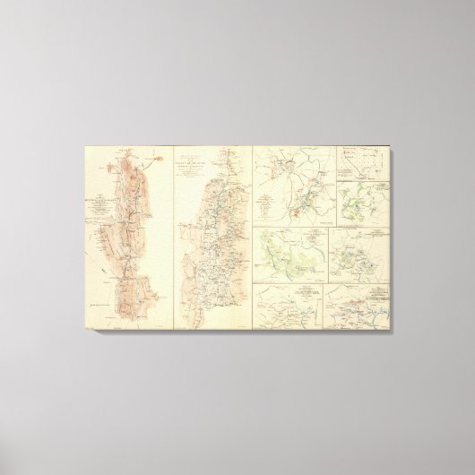 Alleghanies, Valley of Virginia Canvas Afdruk (Voorkant)