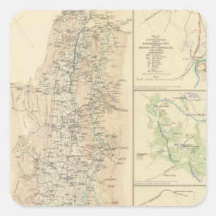 Alleghanies, Valley of Virginia Vierkante Sticker