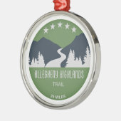 Allegheny Highlands Trail Metalen Ornament (Links)