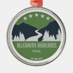 Allegheny Highlands Trail Metalen Ornament