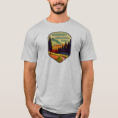 Allegheny Highlands Trail West Virginia kleuren T-shirt (Voorkant)