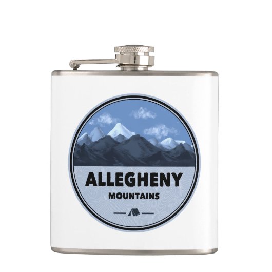 Allegheny Mountains Kamperen Heupfles (Voorkant)