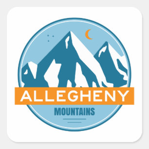 Allegheny Mountains Vierkante Sticker
