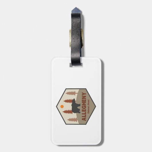 Allegheny National Forest Beer Bagagelabel (Achterkant verticaal)