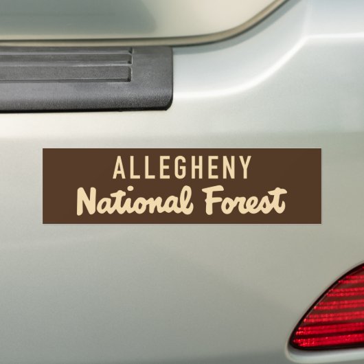 Allegheny National Forest Bumpersticker (Op auto)