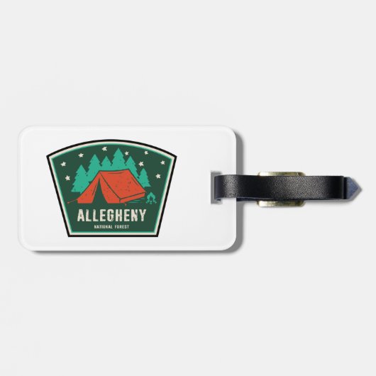 Allegheny National Forest Camping Bagagelabel (Achterkant horizontaal)