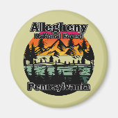  Allegheny National Forest Pennsylvania Magneet (Voorkant)