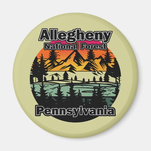  Allegheny National Forest Pennsylvania Magneet (Voorkant)