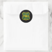 Allegheny National Forest Pennsylvania Shield Look Ronde Sticker (Tas)