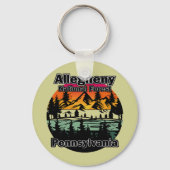Allegheny National Forest Pennsylvania Sleutelhanger (Achterkant)