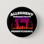 Allegheny National Forest Ronde Button 5,7 Cm (Voorkant)