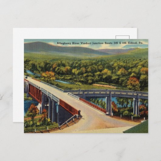  Allegheny River Eldred, Pennsylvania Briefkaart (Voorkant / Achterkant)