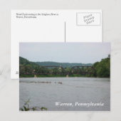 Allegheny River in Warren, PA (briefkaart) Briefkaart (Voorkant / Achterkant)