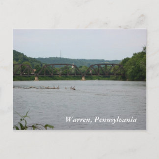 Allegheny River in Warren, PA (briefkaart) Briefkaart