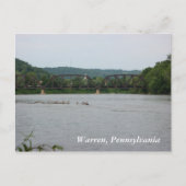 Allegheny River in Warren, PA (briefkaart) Briefkaart (Voorkant)