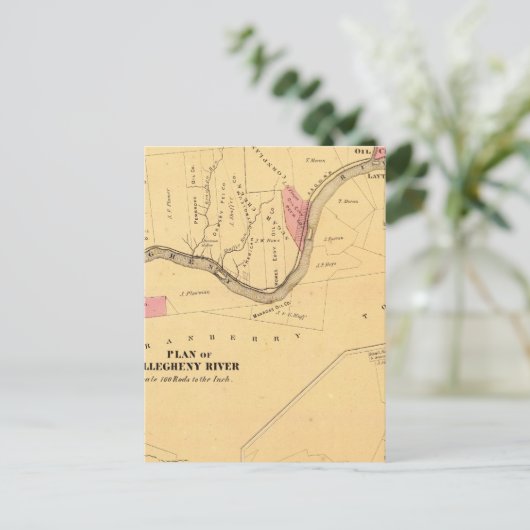 Allegheny River, PA Briefkaart (Staand voorkant)