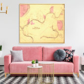 Allegheny River, PA Canvas Afdruk (Insitu (Woonkamer))