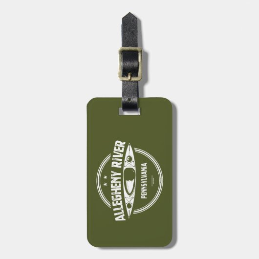 Allegheny River, Pennsylvania Bagagelabel (Voorkant verticaal)