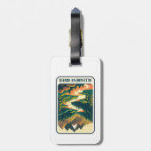 Allegheny River Pennsylvania Kleuren Bagagelabel (Achterkant verticaal)