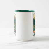 Allegheny River Pennsylvania Kleuren Tweekleurige Koffiemok (Center)