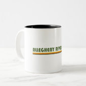 Allegheny River Trail Tweekleurige Koffiemok (Voorkant links)