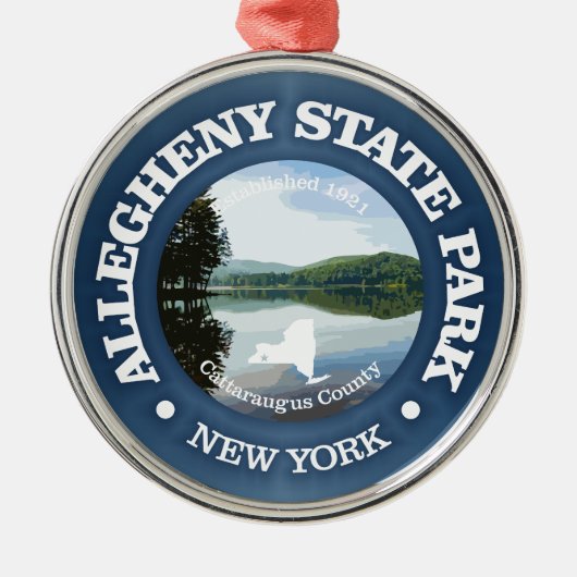 Allegheny State Park (SP) Metalen Ornament (Voorkant)