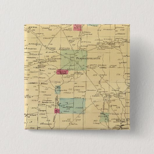 Allegheny Township Vierkante Button 5,1 Cm (Voorkant)