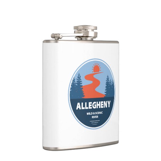 Allegheny wilde en Schilderachtig rivier Heupfles (Rechts)