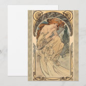 Allegorie de la Musique by Alphonse Mucha Card Feestdagenkaart (Voorkant / Achterkant)