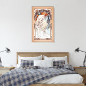Allegorie de la Musique door Alphonse Mucha Canvas Afdruk (Insitu (Slaapkamer))