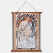 Allegorie de la Musique door Alphonse Mucha Hangend Wandkleed (Voorkant)