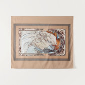 Allegorie de la Musique door Alphonse Mucha Wandkleed (Voorkant (horizontaal))