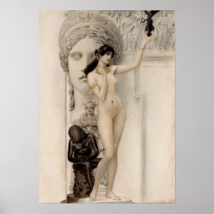 Allegorie op de beeldhouwkunst - Gustav Klimt (188 Poster