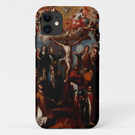 Allegorie van de kruisiging met jezuïetenheiligen Case-Mate iPhone case (Achterkant)