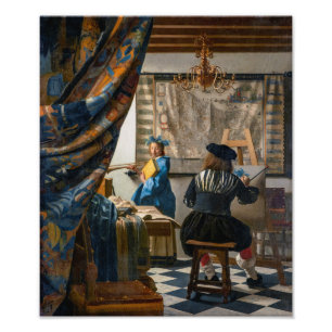 Allegorie van de Schilderkunst Johannes Vermeer Foto Afdruk